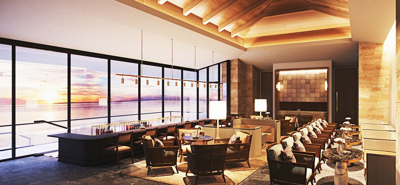 Afternoon tea at "SUNSET BAR SPECTRA"