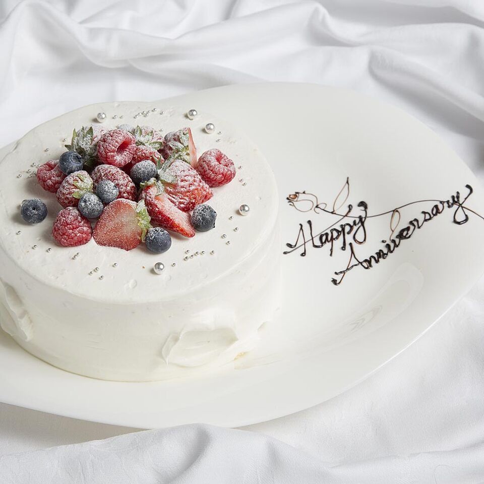 苺のデコレーションケーキ4号