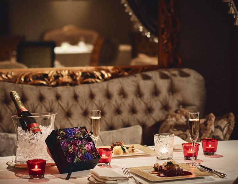 【特別なケーキとお花 de プロポーズ】ハーフシャンパン付！本格フレンチ×エレガントな空間でサプライズ演出を