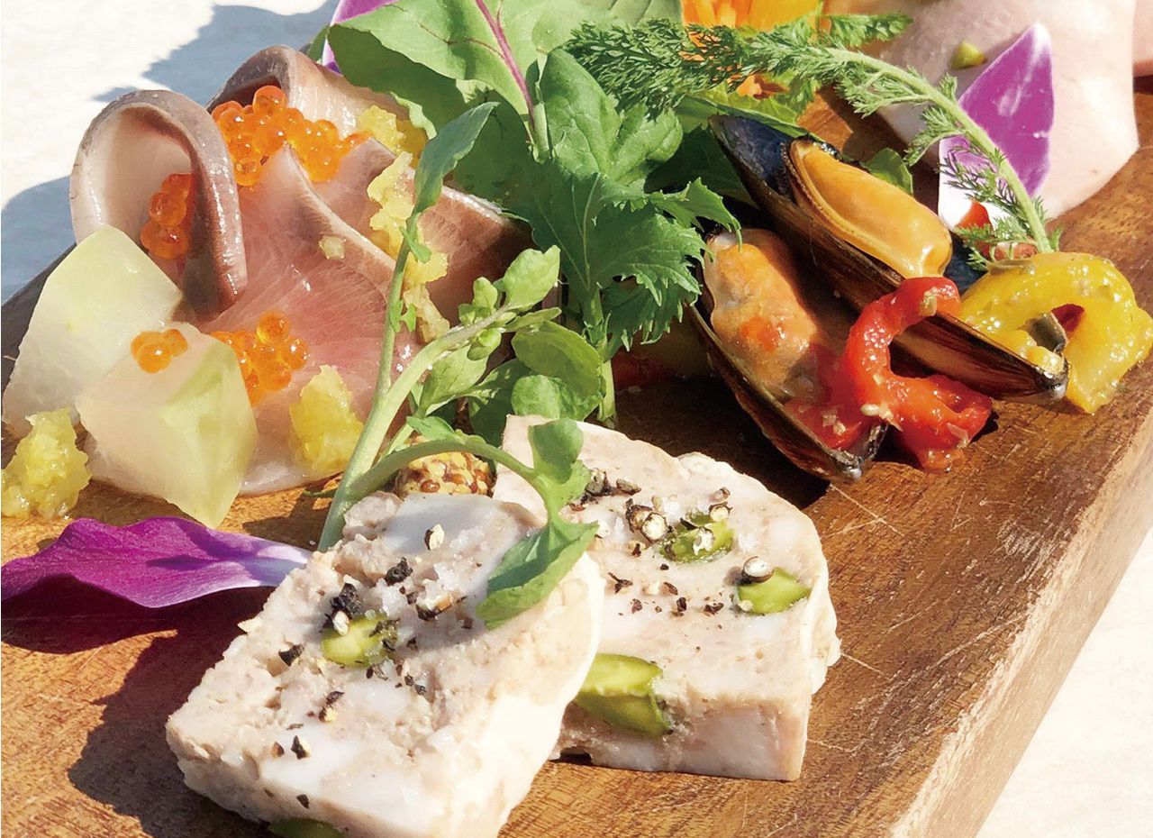 ビストロ前菜の５種盛り合わせ