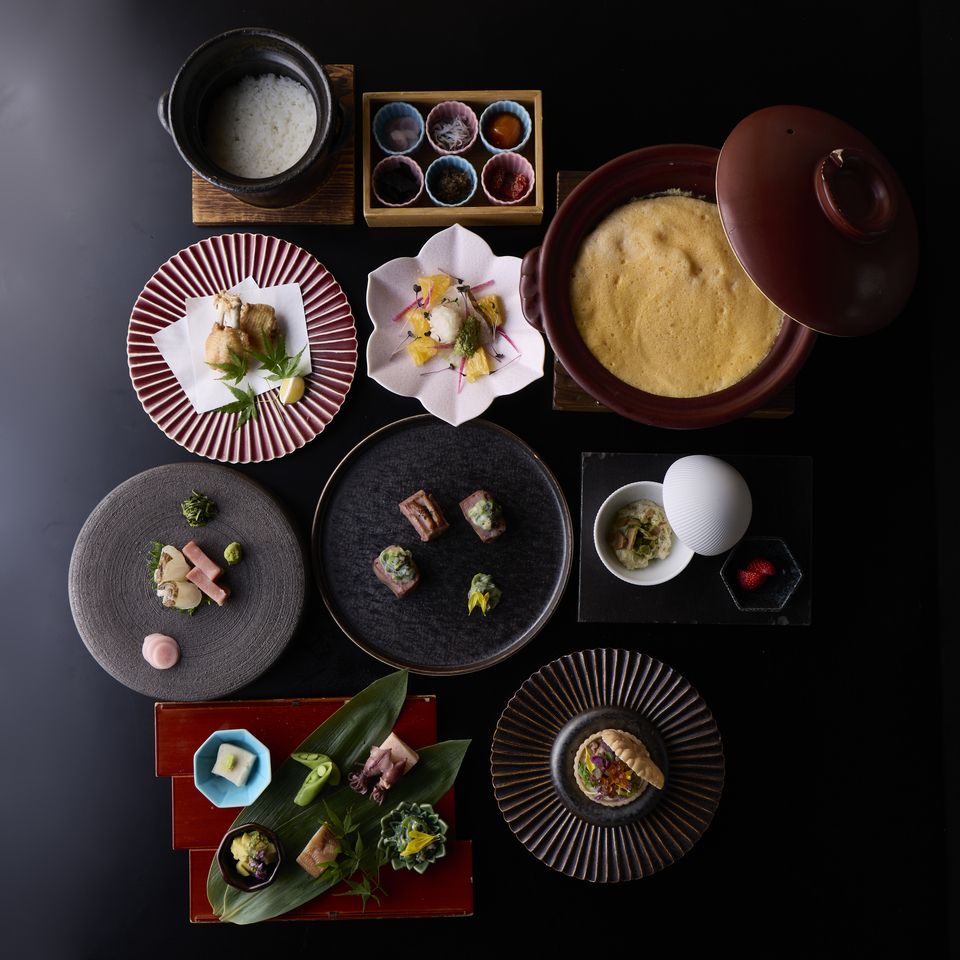 京鴨や京野菜など季節のお料理を堪能　スペシャリテから始まる全9品　季節の豆ちゃ会席【華】