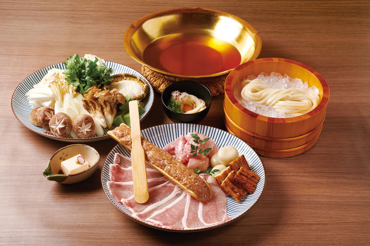 うどんすきお鍋コース 4500円