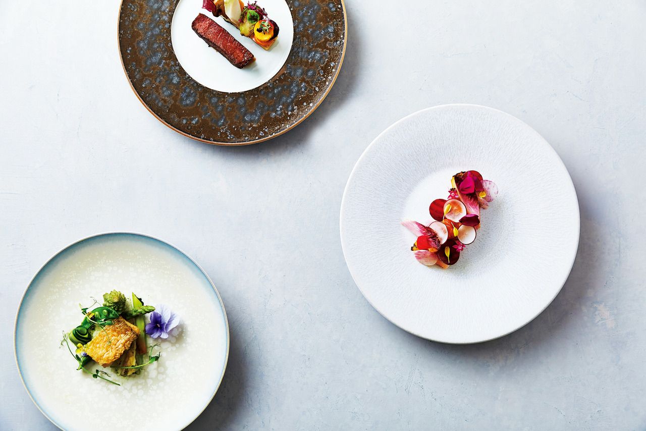 【公式HP予約限定】〈乾杯酒付〉肉＆魚Wメインとみなとみらいの景色を楽しむプレミアムランチ（Cours Lumiere）