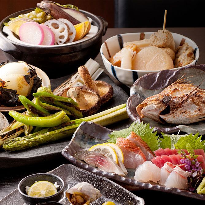 Golden sea bream shabu-shabu course