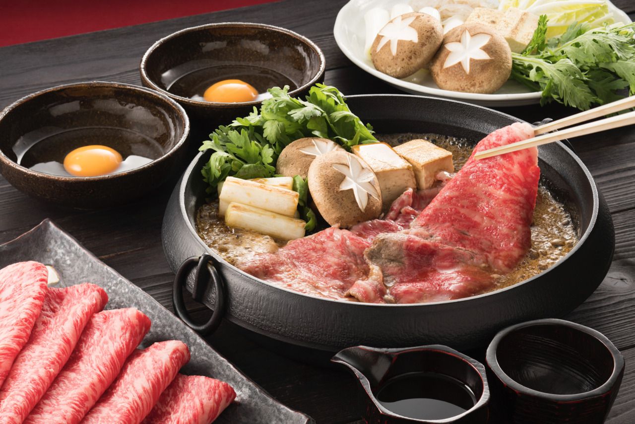 Premium A5 Wagyu Sukiyaki set 120g