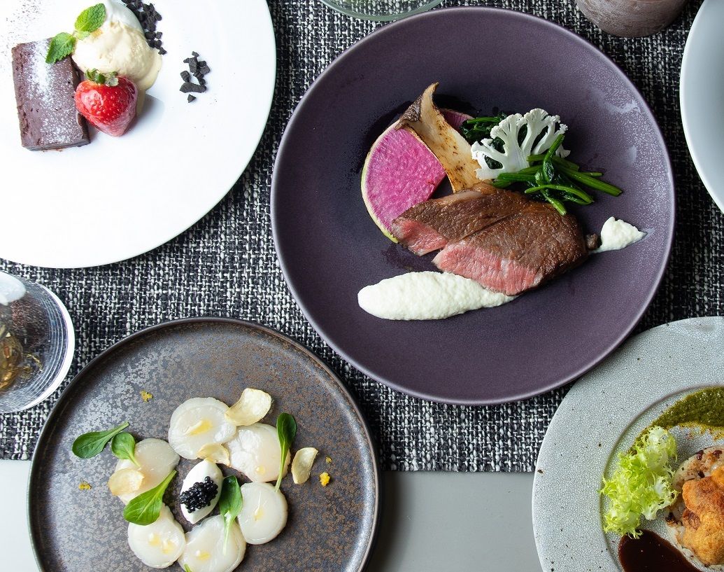 [Anniversary Plan] - A total of 5 dishes prepared by the chef, including the main roasted wagyu beef. Cheers with sparkling wine and after-dinner cafe~