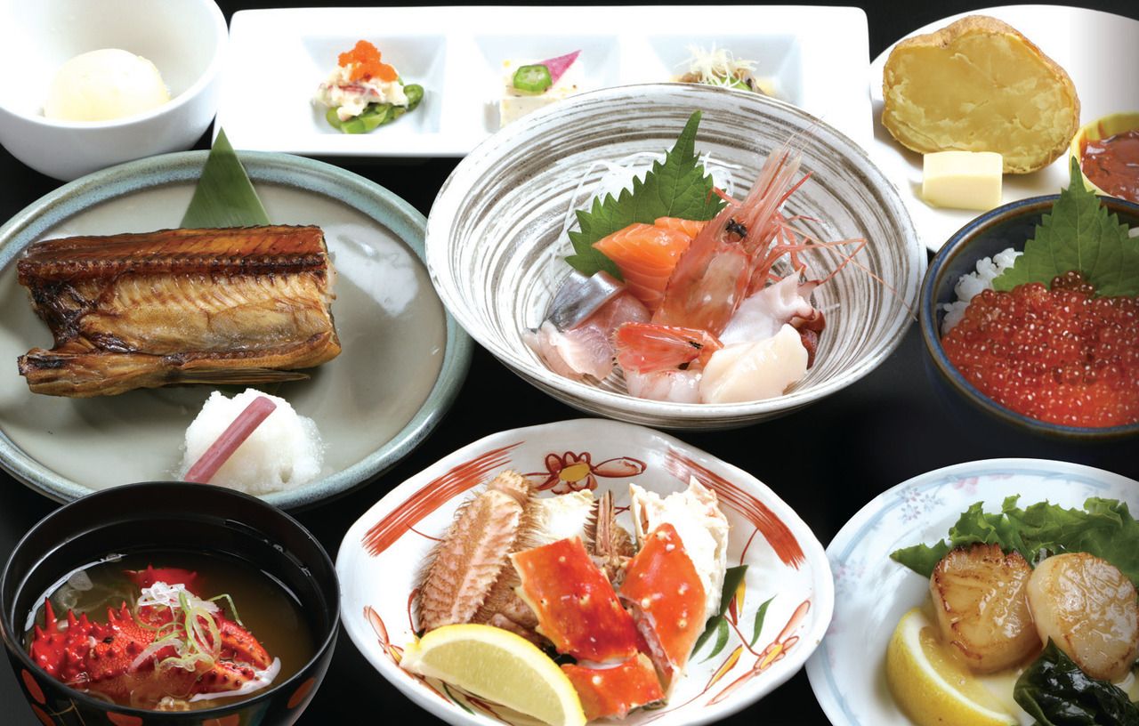 Shiretoko course (food only, drinks are a separate course)