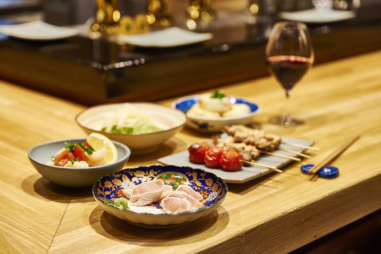 さむしんお昼の　【焼鳥と鯛茶漬けコース】　全８品　（お料理のみ）