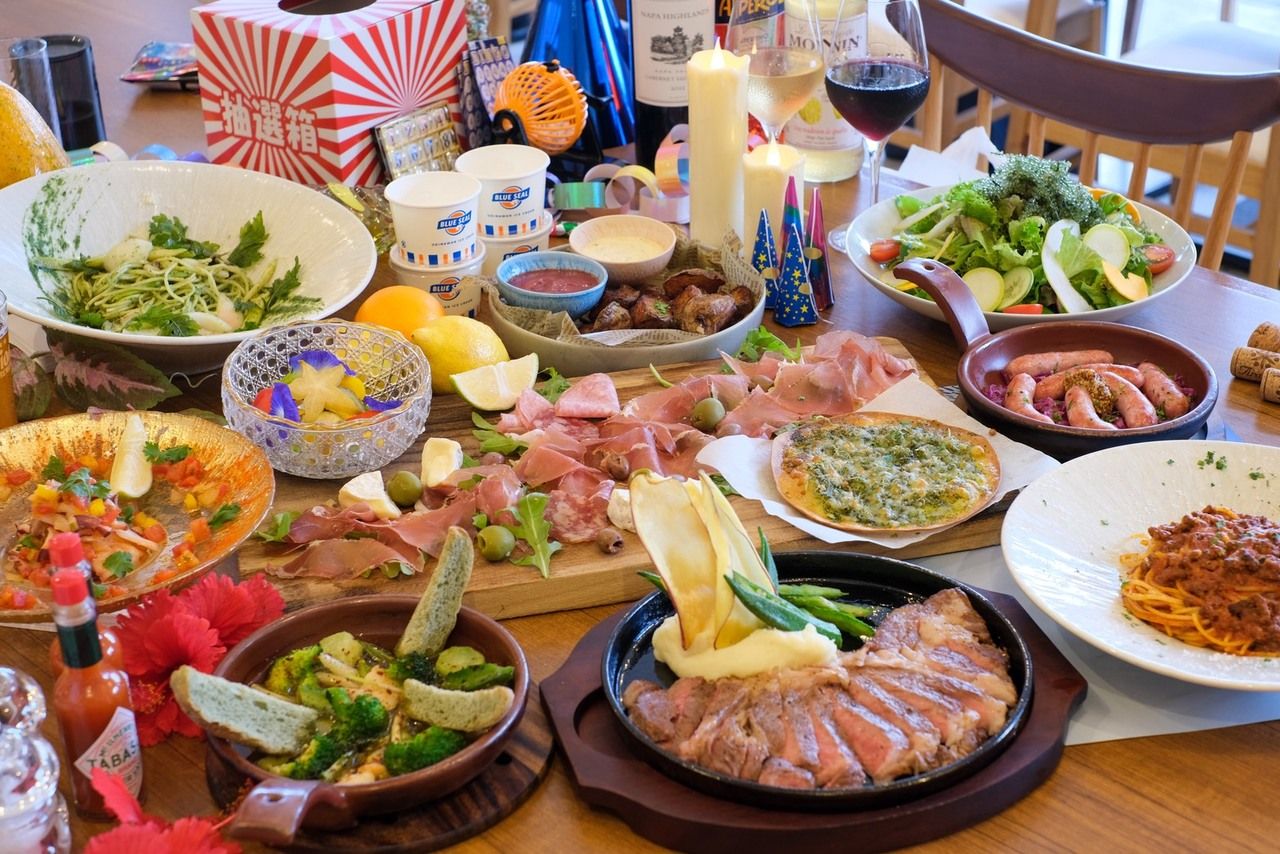 Christmas dinner course