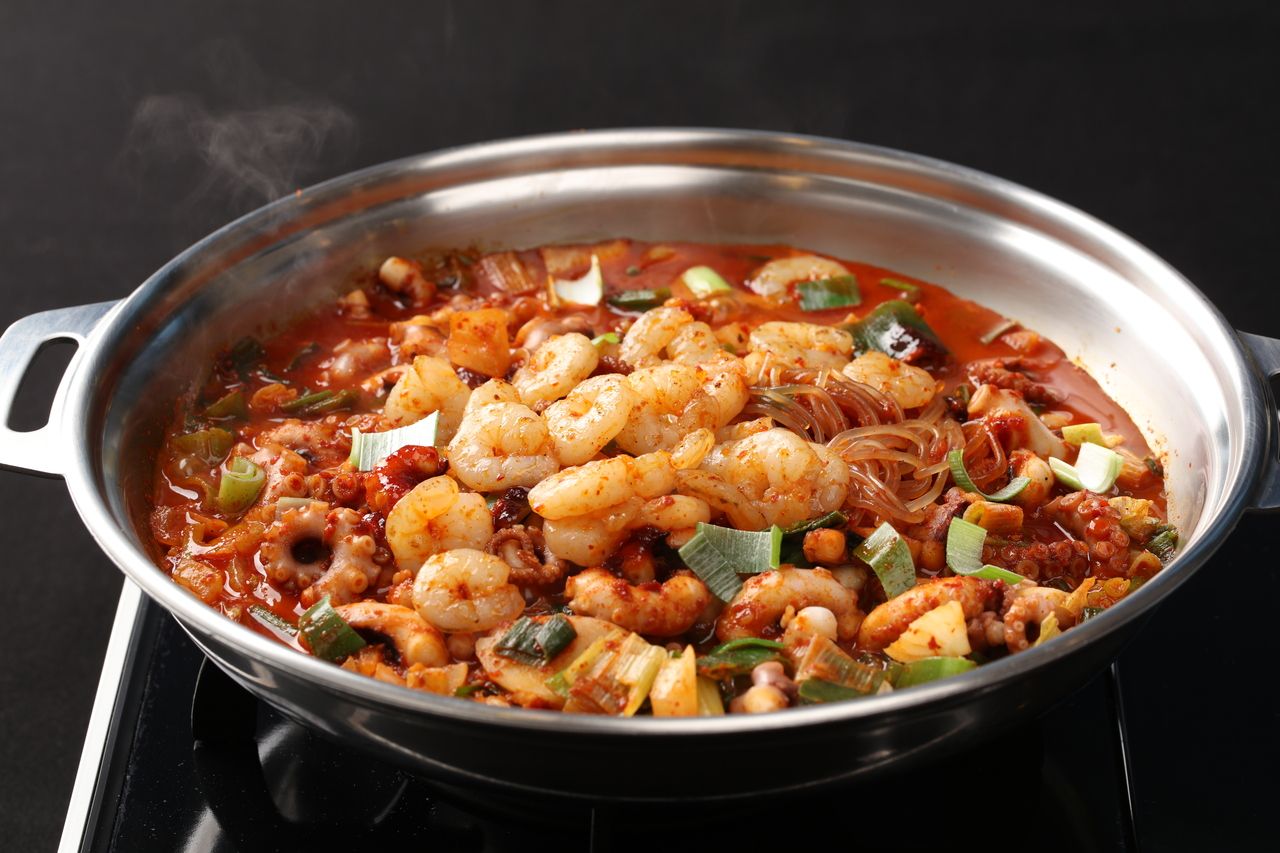 Octopus and Shrimp Hot Pot