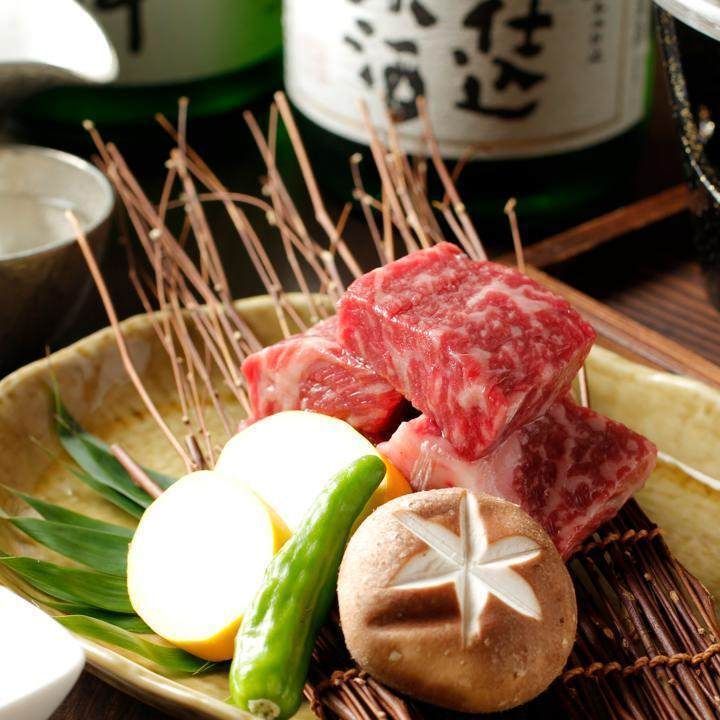  Irori-yaki lunch kaiseki plan to enjoy Hokushinetsu brand beef - 9 dishes in total - + 1 drink of your choice