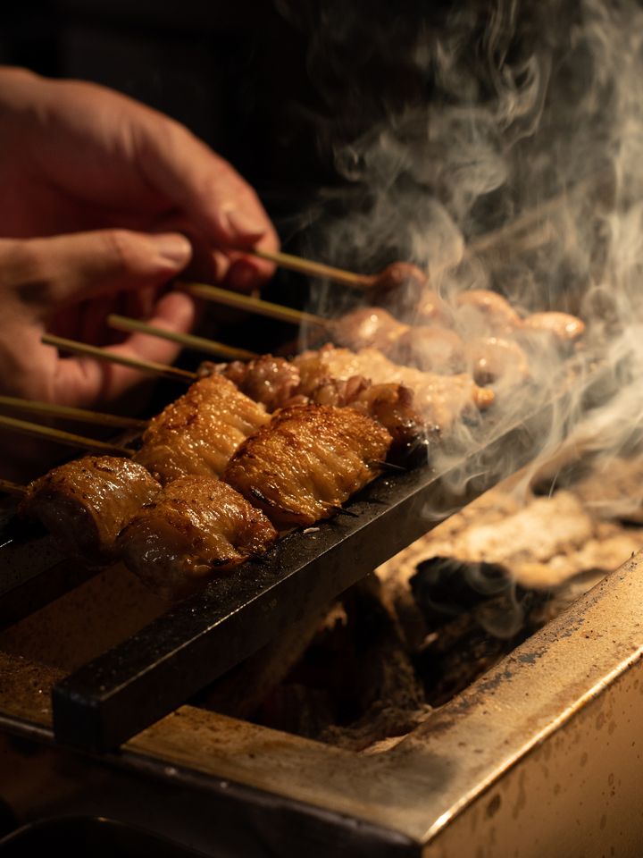 Plum course: 5 skewers of yakitori (with chawanmushi)