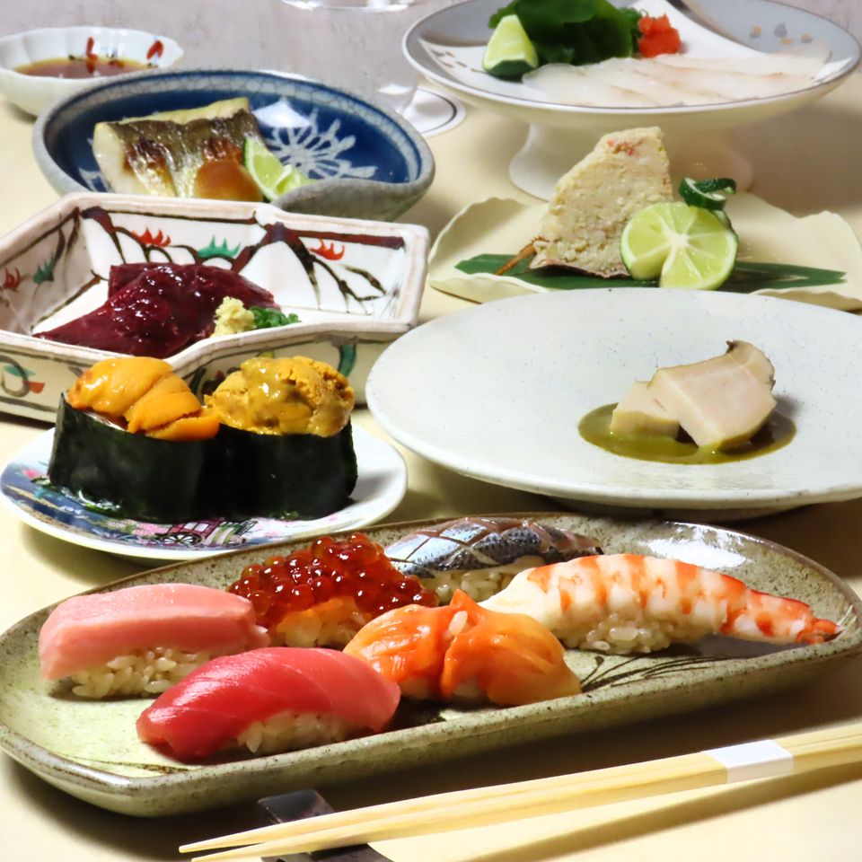 旬彩握りと逸品の贅沢極みコース