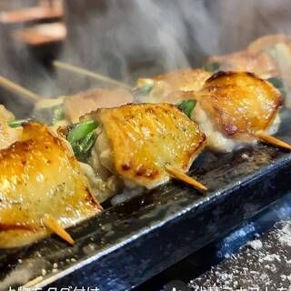 [Doroyama Course] Enjoy 11 dishes in total, including yakitori made with Hinai chicken or Shingen chicken, salted minced meat cutlet, and Hinai dashi ramen noodles