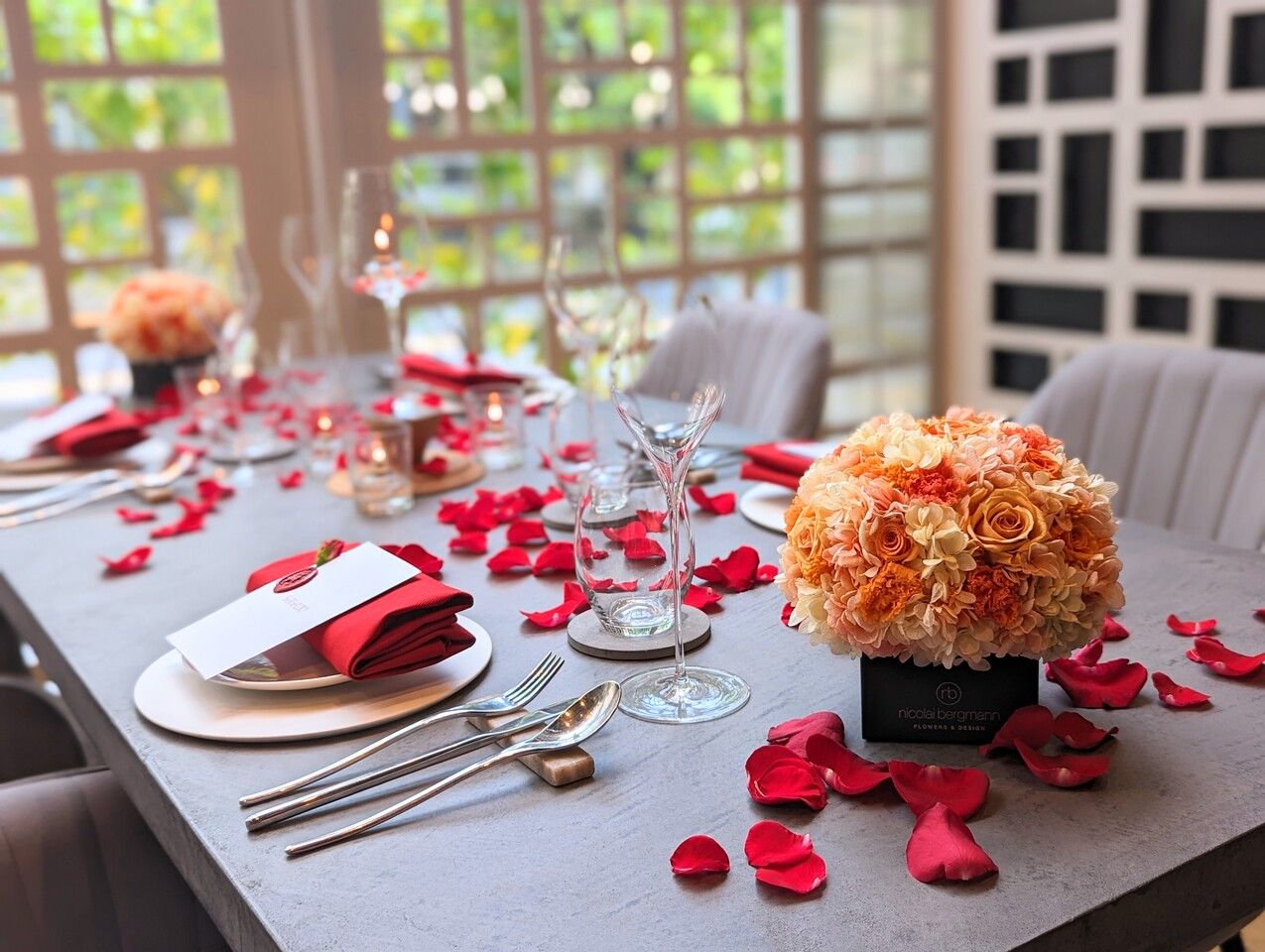 [Christmas Limited] Rose Table Setting x Chef's Special Course with Wagyu Beef and Lobster (90 minutes)