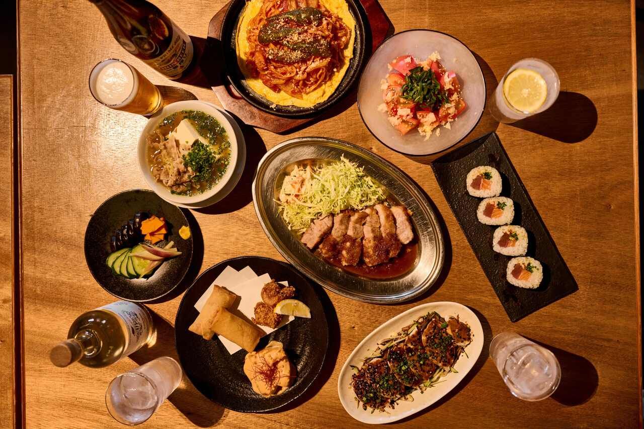 【2.5時間♪ 忘年会や職場懇親会に!!】下町モダン満喫コース ~フード10品~ (飲み放題付き)