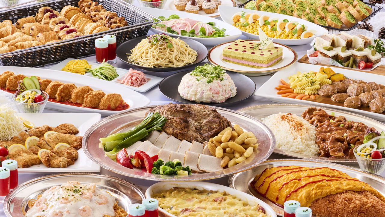 【ネット予約不可 / 電話予約のみ】洋食屋さんのレトロなメニューのランチブッフェ