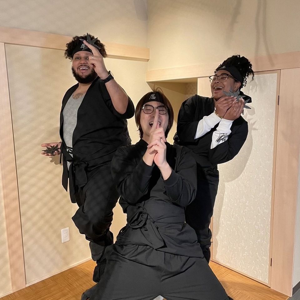 【Kid Rate(under 18 yrs old)】Ninja Training+Ninja Costume Rental+One Drink　N