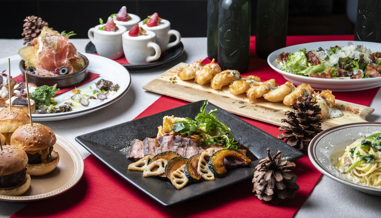 12月限定！！【2時間飲み放題】ローストビーフにミニバーガー付き☆忘年会＆クリスマスプラン