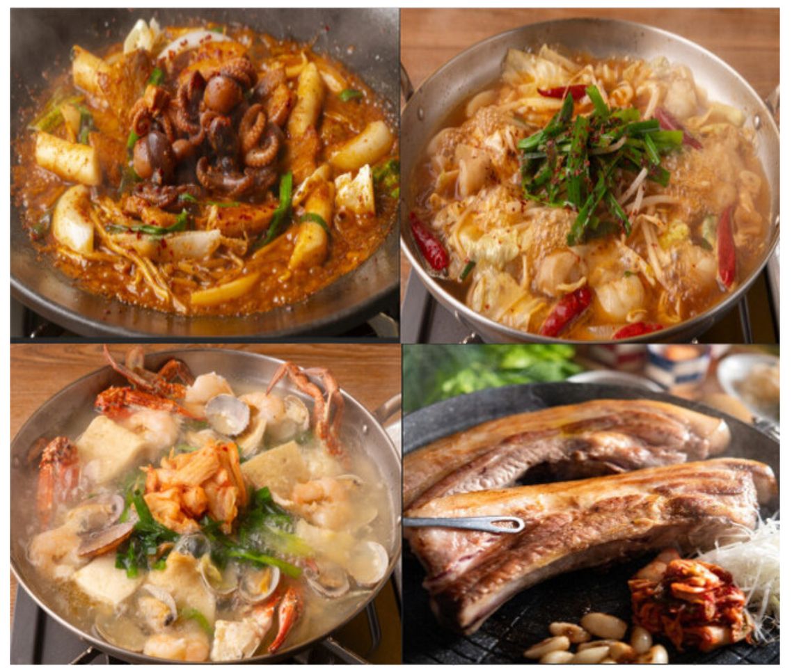 120分飲み放題付き✰選べる鍋で楽しむ韓国グルメ満載の大満足「セレクト鍋コース」4,800円