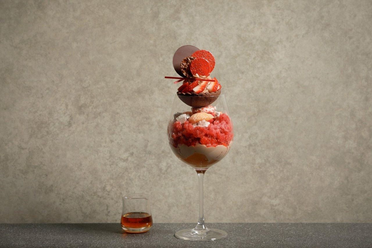 Strawberry Parfait + Original Cocktail