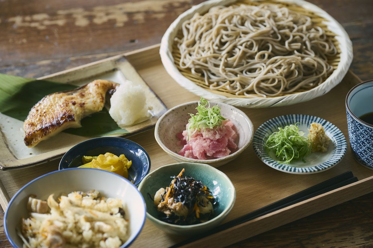 NEW【ランチ御膳】焼魚蕎麦御膳