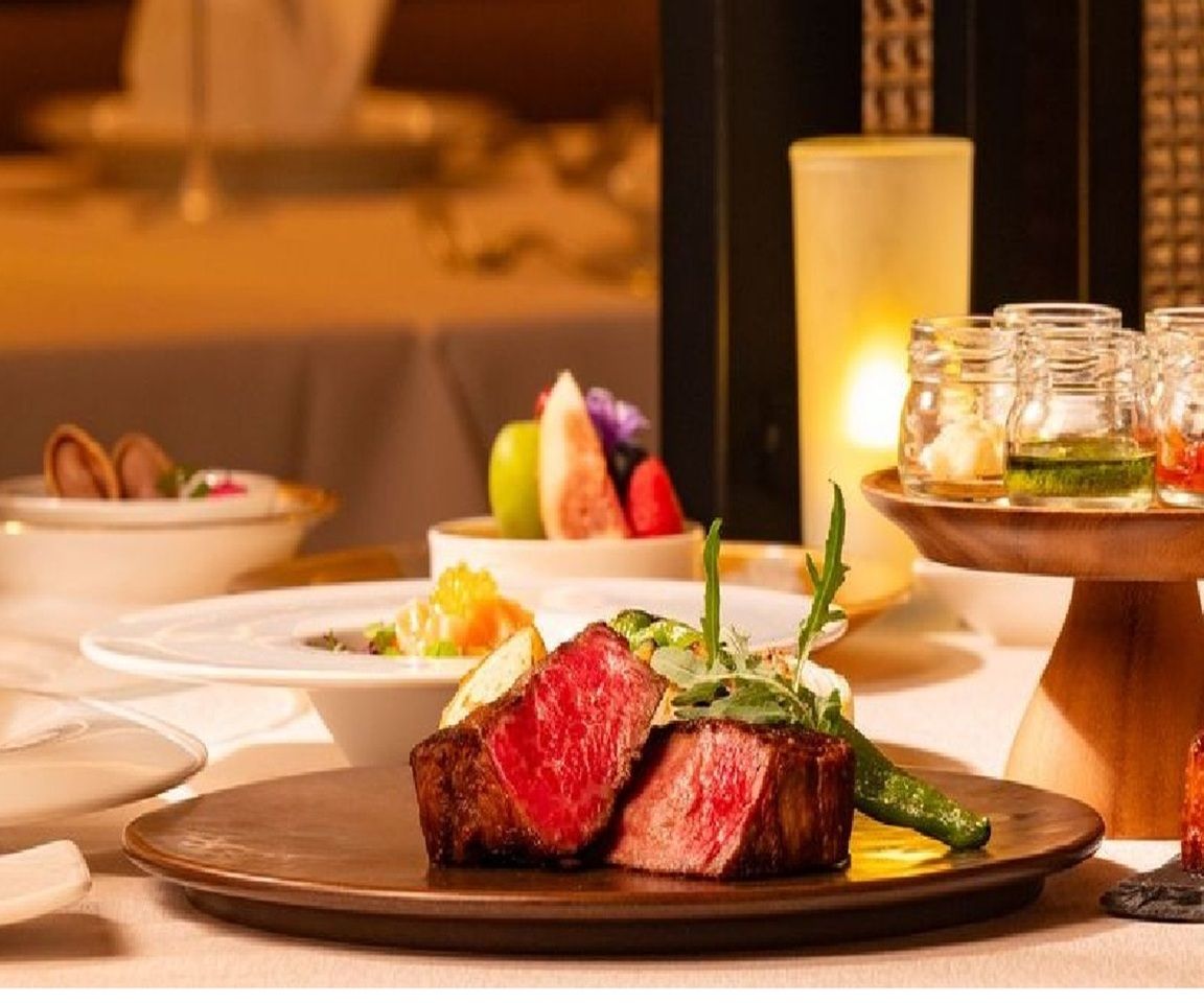 [Lunch] Enjoy a 7-course tasting of specially selected A5 Japanese Black Beef "Hitachi Beef Kirameki Inner Round Steak" and seasonal ingredients