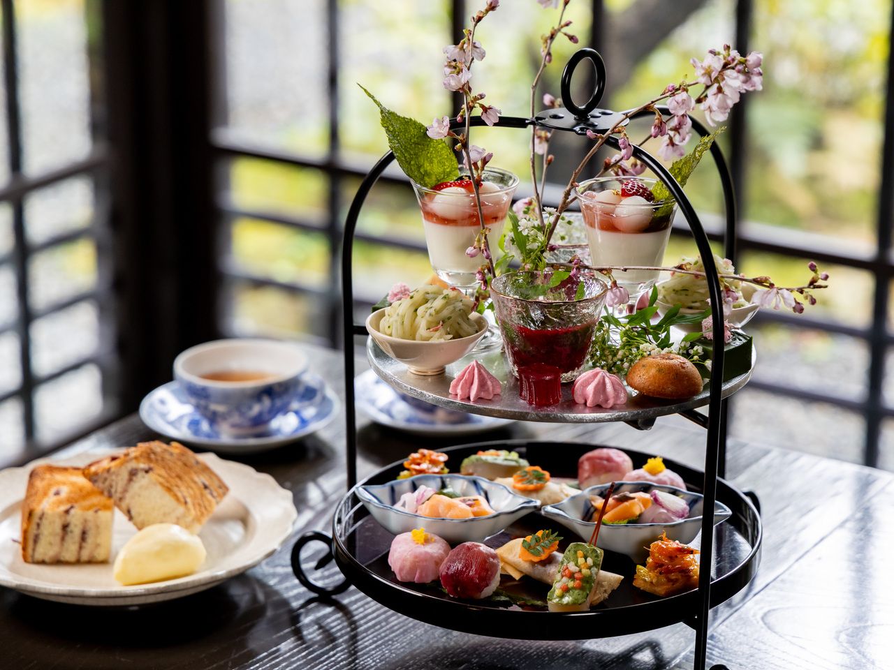 Cherry Blossom Afternoon Tea at a Traditional Japanese Restaurant [March 20th - April 30th]