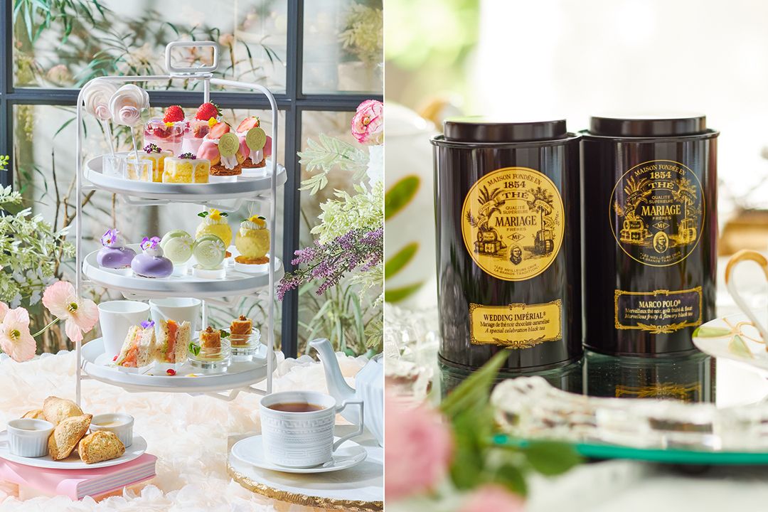 【マリアージュフレール付】フラワーマルシェアフタヌーンティー（平日）