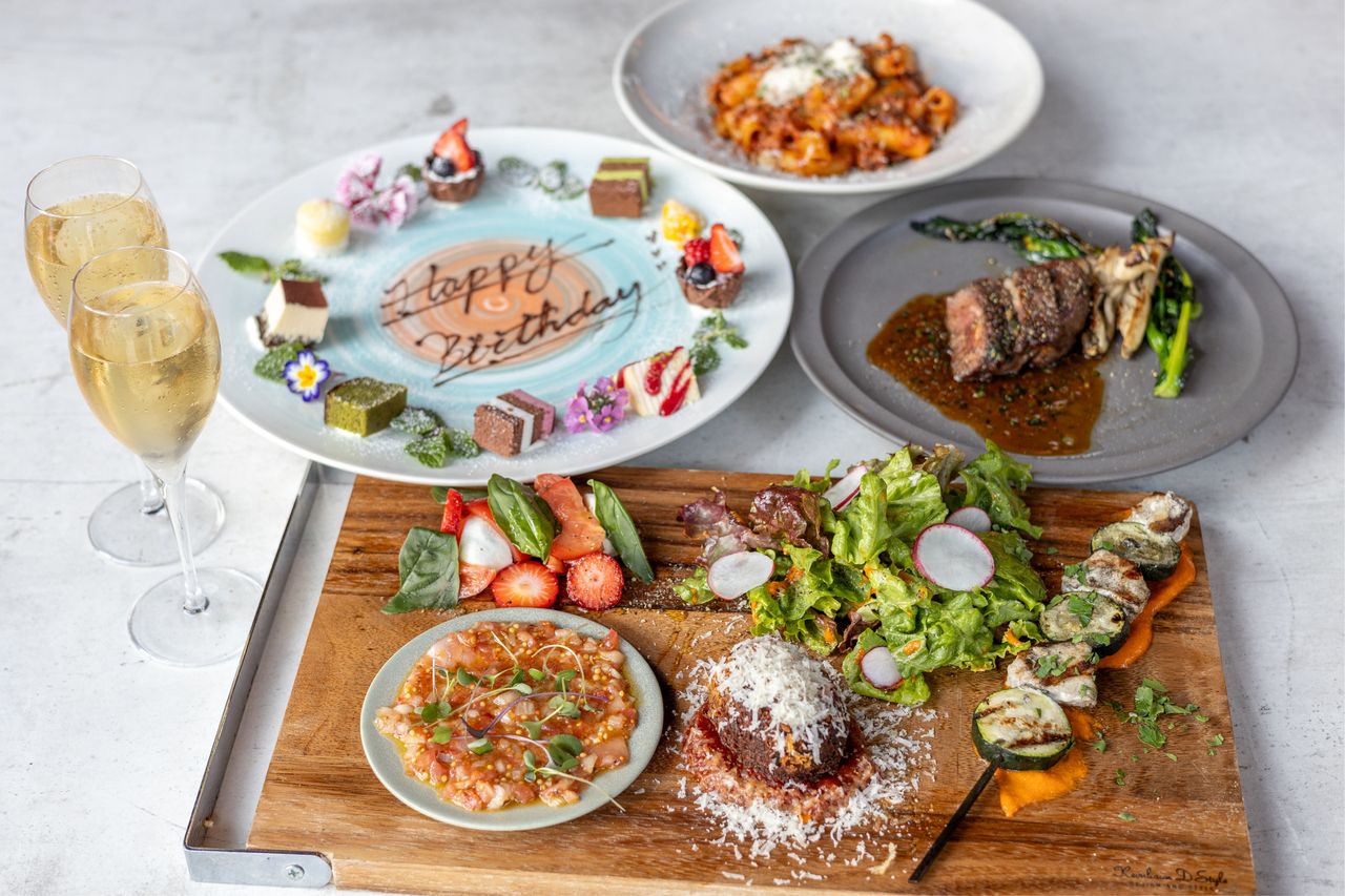 Limited to 2 people 【ANNIVERSARY COURSE】 A perfect course for a celebration with a sparkling wine toast and a dessert plate!