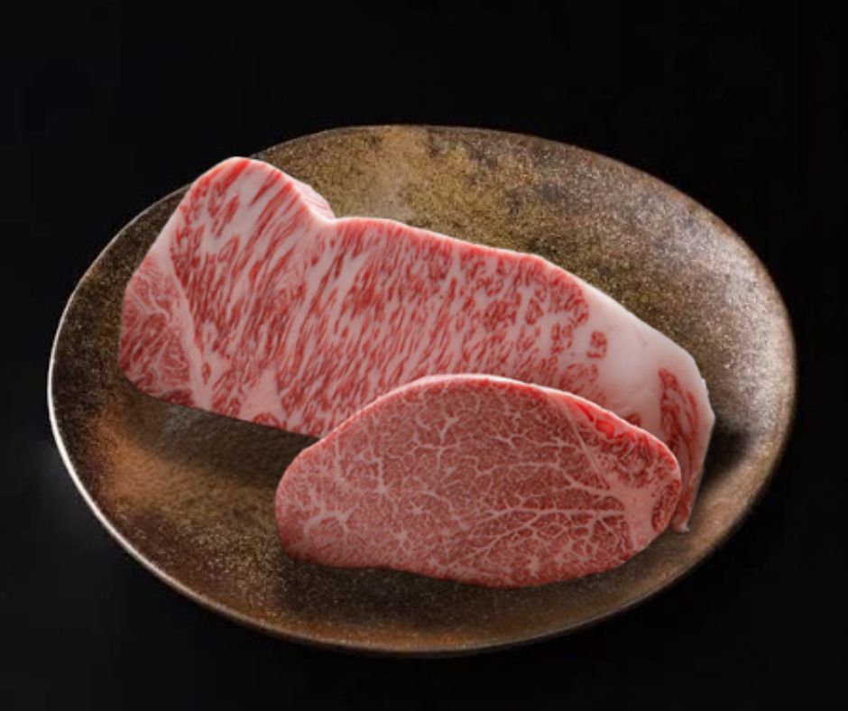 [Exquisite collaboration] A5 Kobe beef & A5 Omi beef "ultimate tasting comparison" set for two