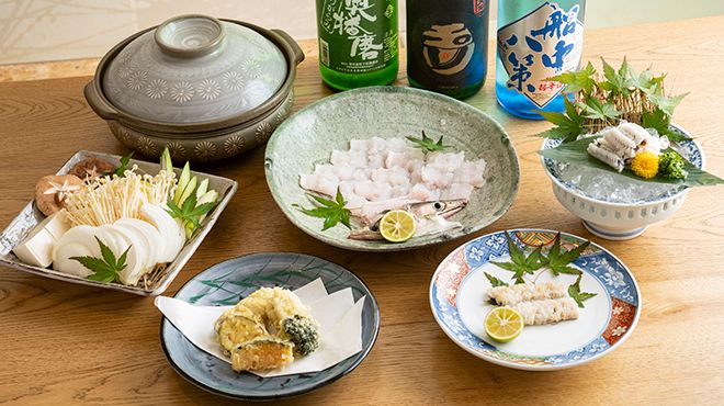 [Limited] Freshly caught conger eel shabu-shabu kaiseki [Premium]