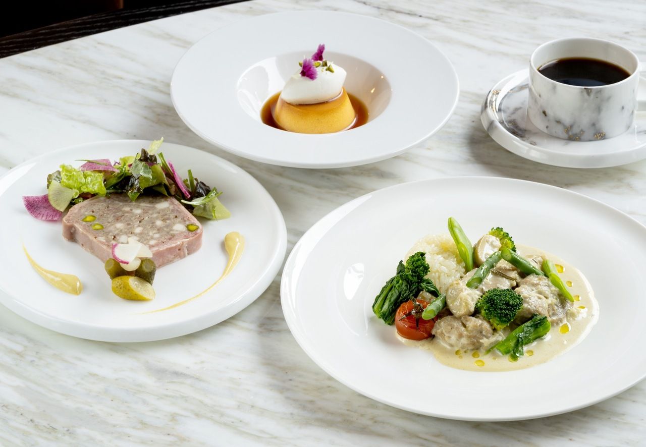 【週末ランチタイム限定】プリフィックスランチ 全4皿＋コーヒー紅茶