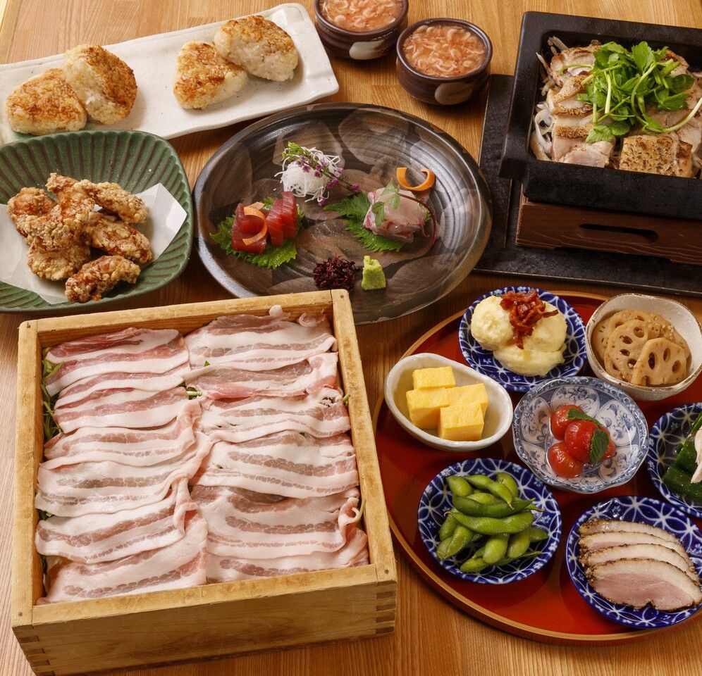 【1ドリンクサービス】おばんざいや鉄板焼きが蒸籠を囲む　豪華会食コース
