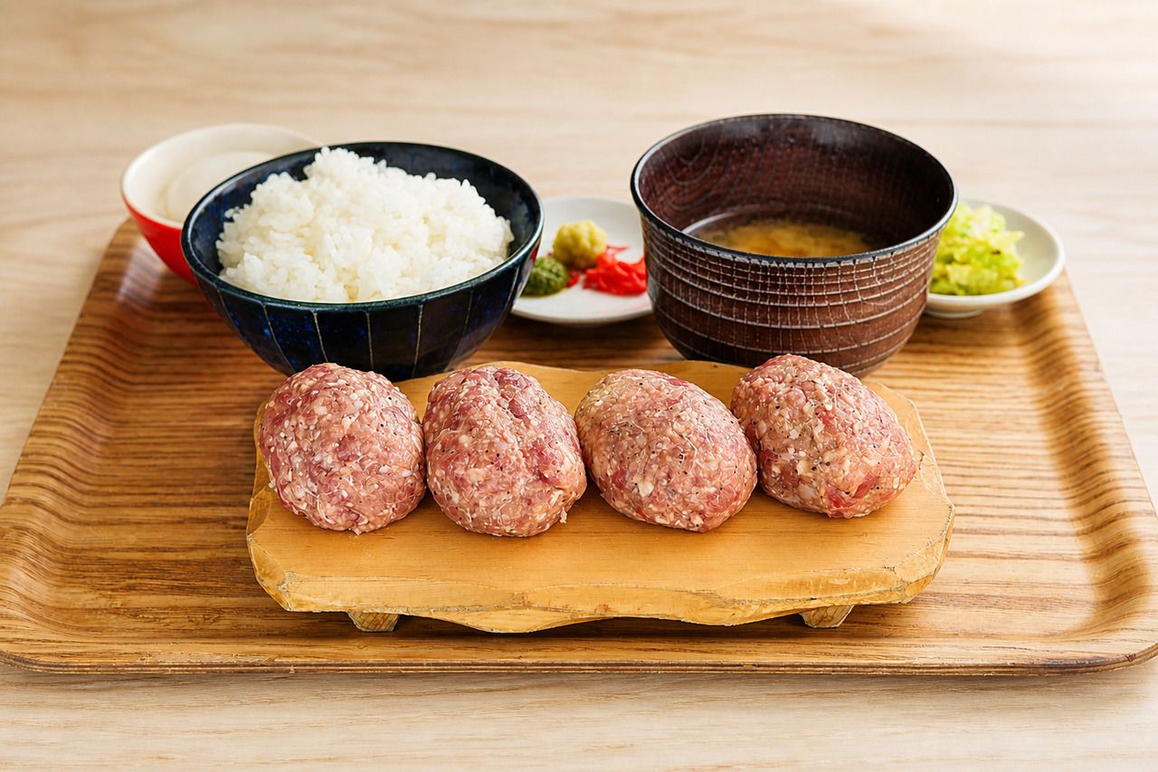 Hokkaido Venison Hamburgs set meal