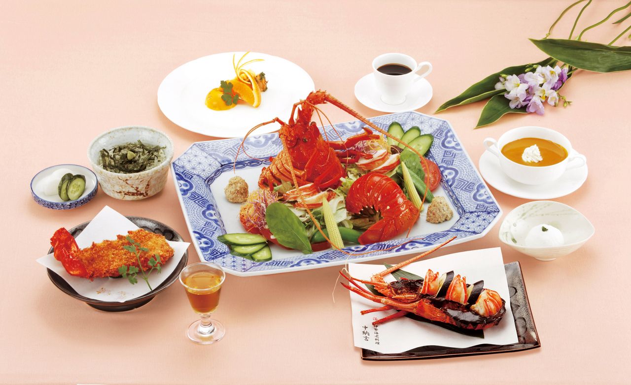[Akebono Course] Enjoy 'Ise Lobster Salad Chunagon Style' and 'Grilled Ise Lobster' (9 dishes in total)