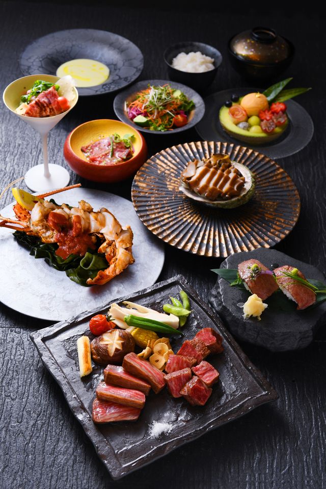 June onwards (weekends and public holidays lunch): Premium Kobe beef and the king of seafood dishes ◆ "Wadatsumi" ◆