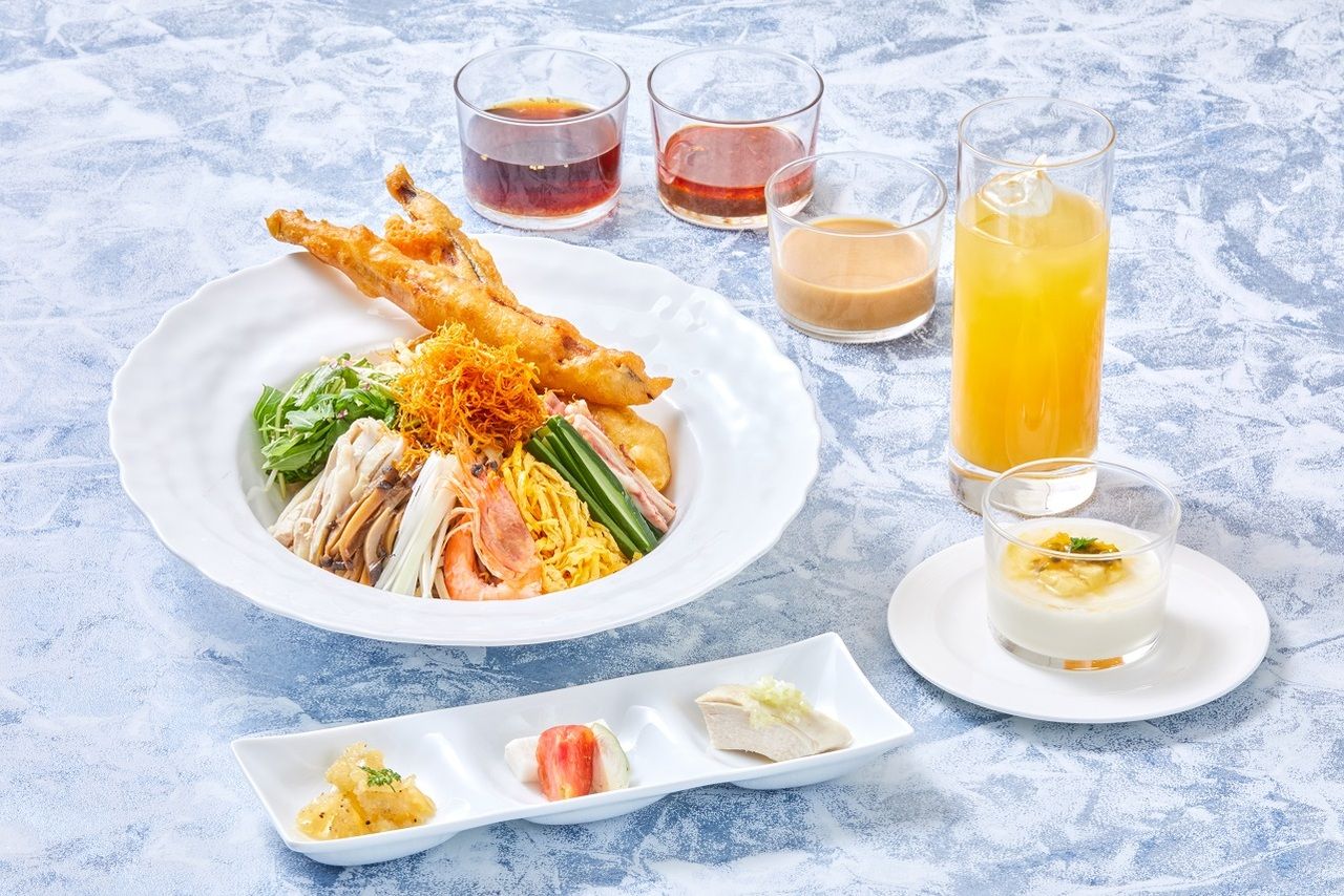【ランチ限定】五目冷やし麺セット（前菜・デザート・ソフトドリンク付き）