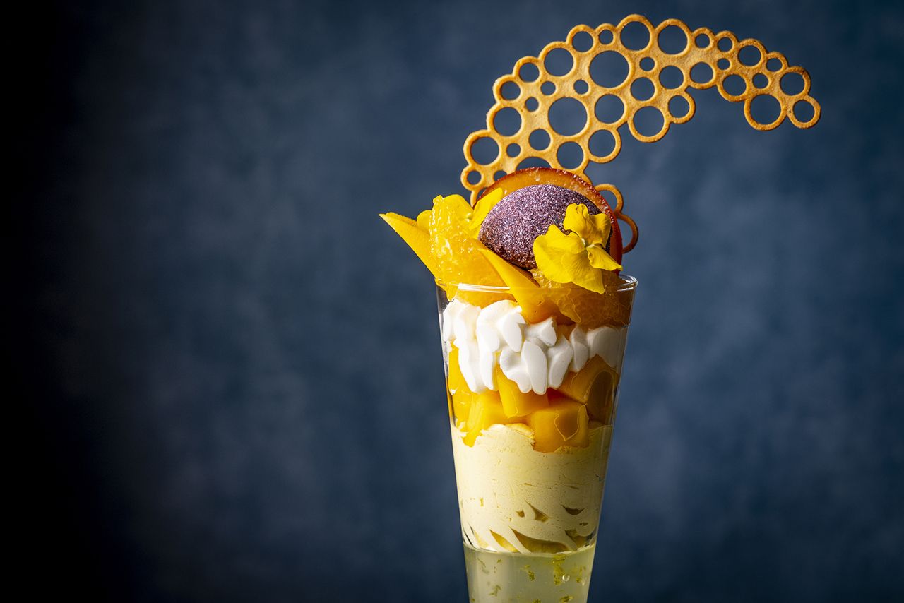 [Summer Night Parfait “The Golden Riviera”]  Bar-exclusive parfait