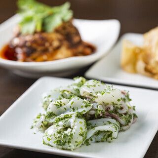 [Sho Course + Standard All-You-Can-Drink] 8 dishes including draft beer and aged Shaoxing wine.
