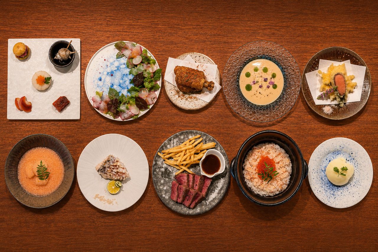 6,000 yen course ◆ A luxurious plan featuring crab, salmon roe, and mentaiko in a hot pot rice dish! A very satisfying course with an increased variety of popular mentaiko dishes.