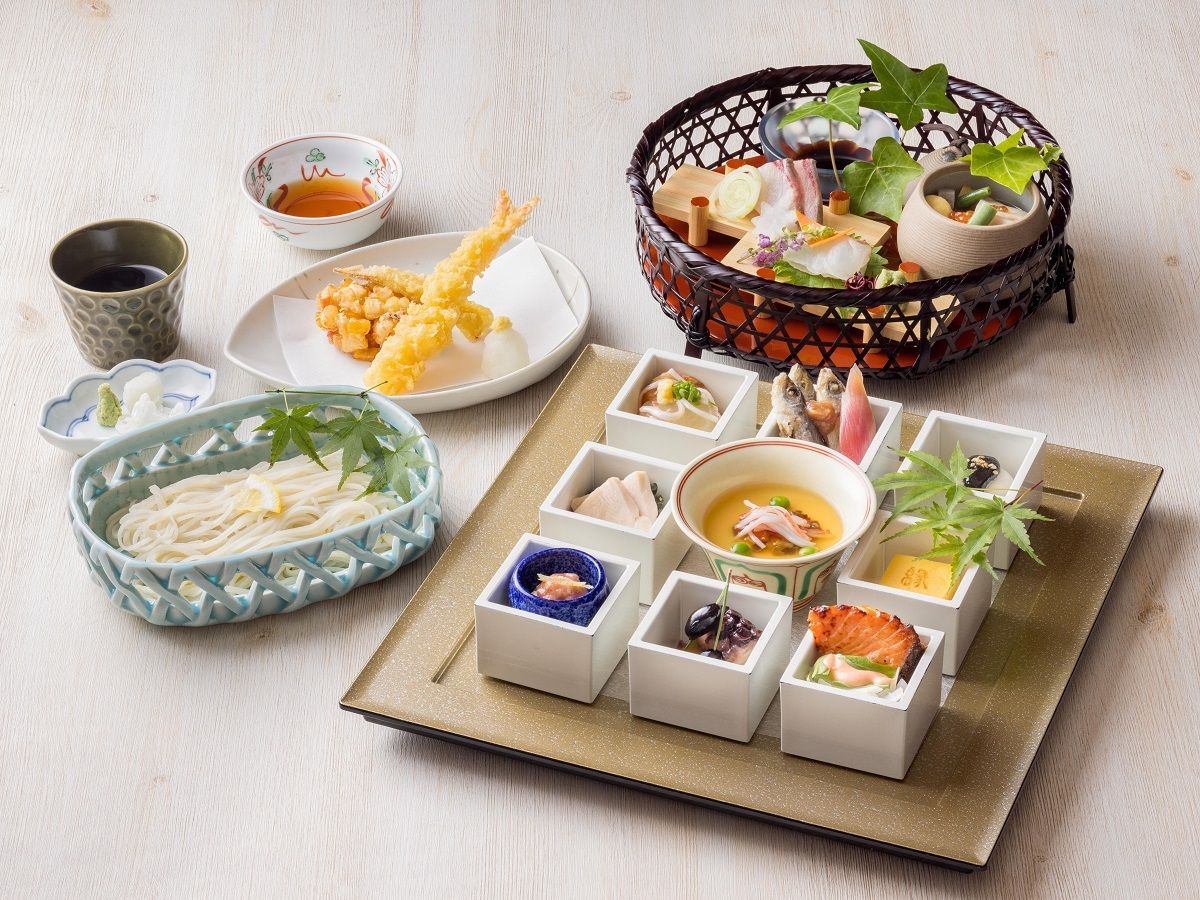 [Lunch Course] “Hakoniwa ~Box Garden~”: A seasonal kaiseki meal, concluded with homemade handmade soba noodles. 6 courses in total.
