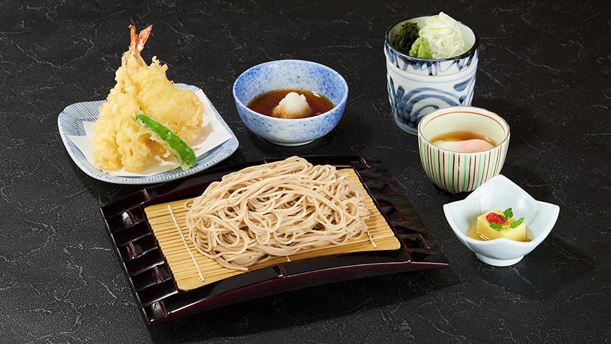 新鮮蕎麥配天婦羅定食