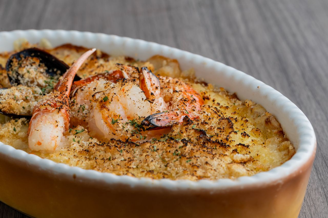 ～50thメモリアルスペシャルランチ～（魚介の旨味が濃縮されたシーフードグラタン）