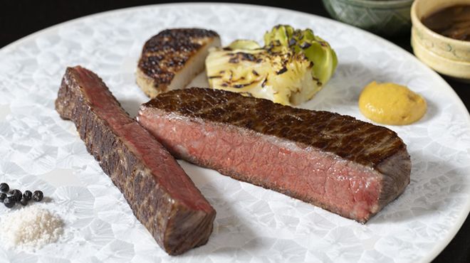 Same-day reservations available [limited quantity] Special Matsusaka beef sirloin steak 150g / mini course (with salad and rice)