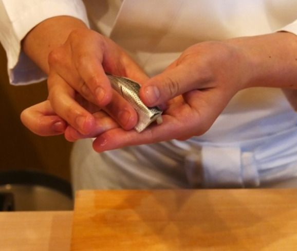 Omakase course from sashimi
