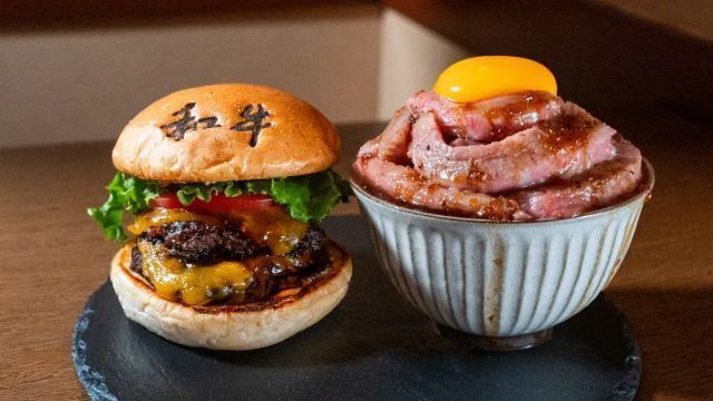 Japanese Wagyu Beef Sandwich  & Pizza Steak (Halal Vegan) Ginza Restaurant Beef Tei