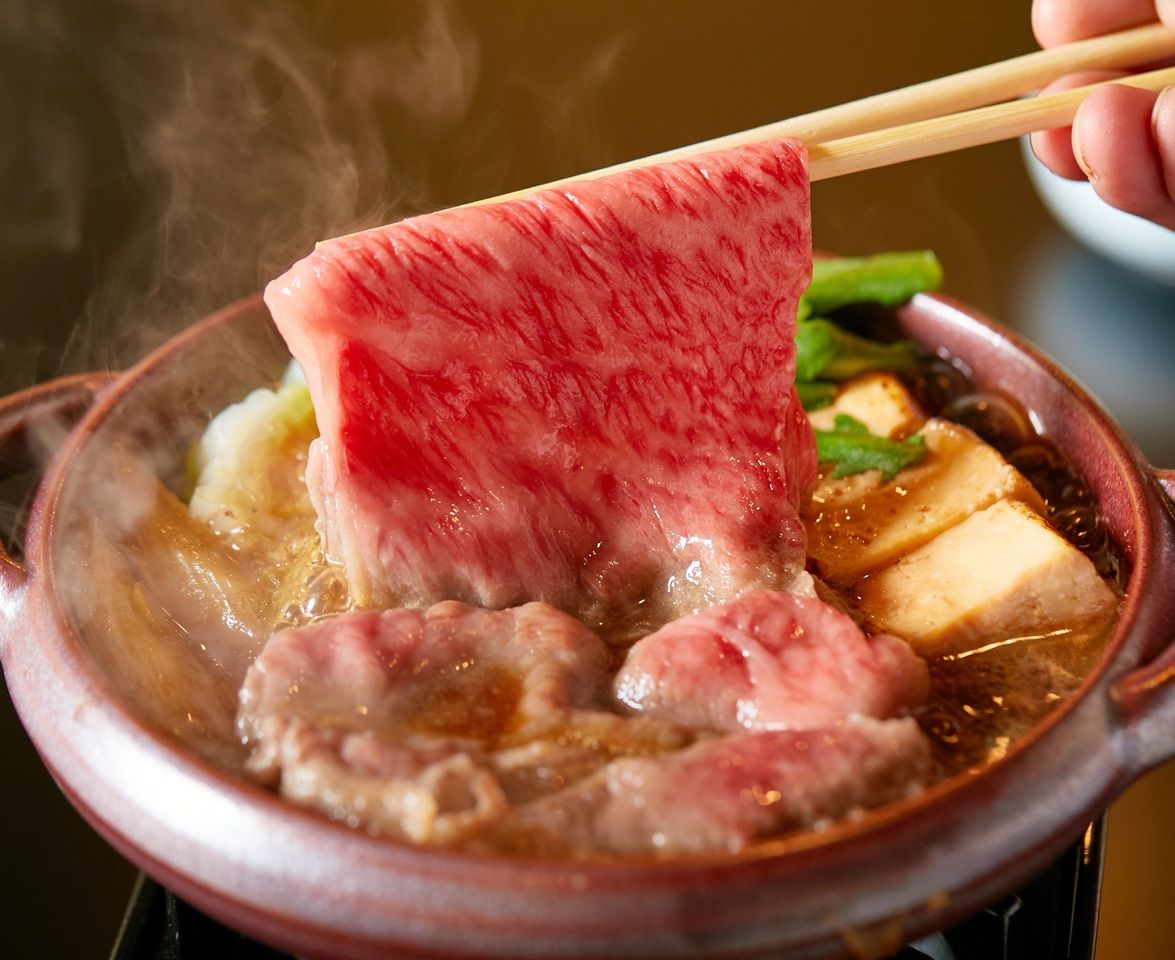 【一人ひと鍋】松阪牛すき焼きとズワイ蟹ご飯　16,500円