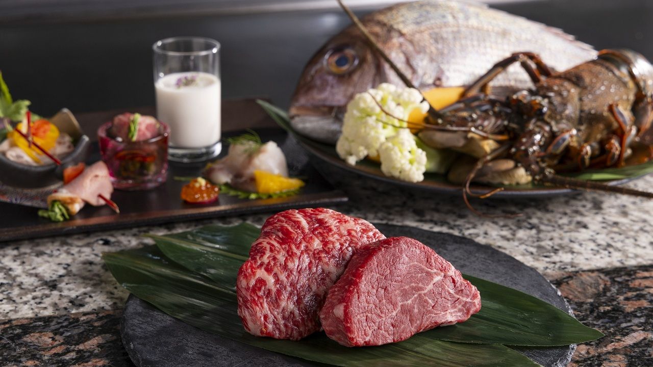 －Ebizome－ Yonezawa beef, Ise lobster and seafood Teppanyaki Course