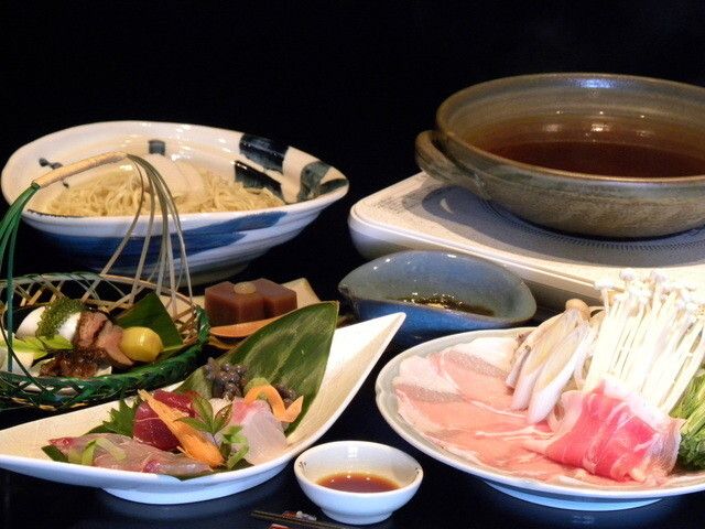 아구 돼지 샤브샤브 냄비 회석 코스